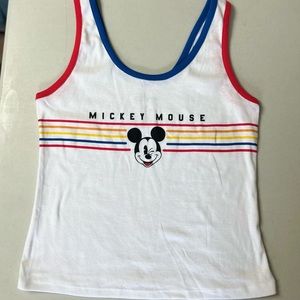Mickey Mouse white tank top
